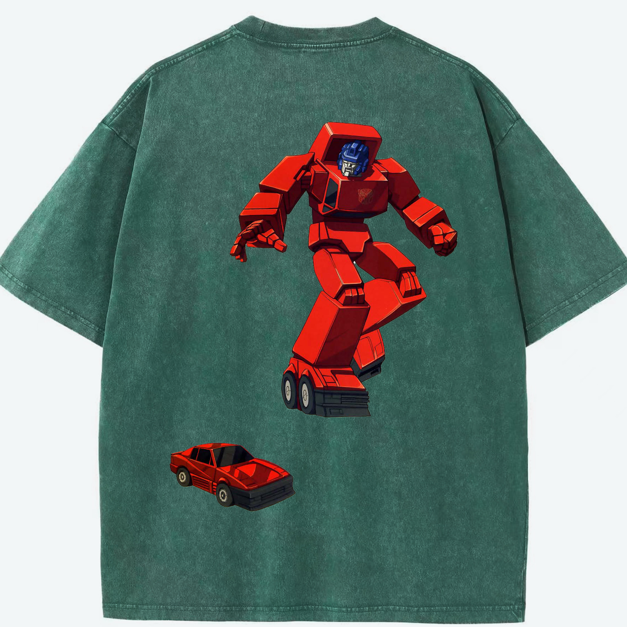（画像用）  綿100% ヴィンテージ風 半袖Tシャツ（背面プリント）